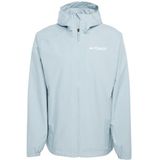 Outdoorjas - Hardshell Jas - Effen - Met Verstelbare Capuchon - Licht Gevoerd