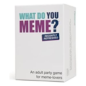WHAT DO YOU MEME? Hilarisch Kaartspel voor Volwassenen – Originele USA Versie – Engelstalig Gezelschapsspel – Creëer de Grappigste Memes – Voor Avonden met Vrienden – 3+ Spelers – 30 Min