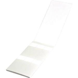 Hellermann Tyton 598-14020 Rechthoekig etiket, zelfklevend, wit, 240 stuks, zelfklevende etiketten (wit, rechthoekig, PVC, -40-80 °C, RoHS, 12,7 mm)