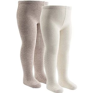 Müsli by Green Cotton Kant stockings 2-pack, Spa Rose