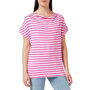 #ONE MORE STORY T-shirt voor dames met strepen, Roze Flambe 2 Tone, 36