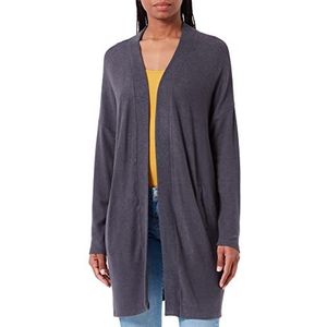 SOYACONCEPT Dames SC-Biara 2 losse open front cardigan gebreide jas, DK Grey Melange, XS, Donkergrijs gemengd.