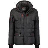 Geographical Norway Basilboli Windjack voor heren, outdoor, waterafstotende jas, lange mouwen, heren, regenjas, wandelen, seizoen, lente, zomer, herfst, winter (zwart, M), Zwart, M