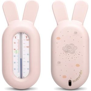 Suavinex, Badthermometer voor baby's + 0 maanden, waterthermometer, zonder kwik, nauwkeurig en met kleurenschaal, robuust en eenvoudig te gebruiken, Dreams Pink