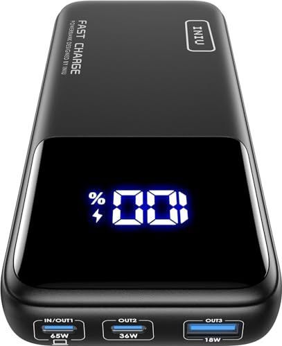 INIU - Power Bank - 20000mAh - Draagbare Oplader - 65W - PD 3.0 QC 4.0