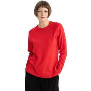 DeFacto Gebreide damesmode - stijlvolle gebreide trui blouses & tunieken voor dames - keuze aan truien - fijn gebreide truien en truien, fuchsia, M