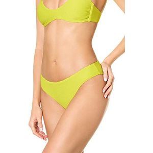 goldenpoint Bikini dames badpak middelhoog gesneden slip, groen, M