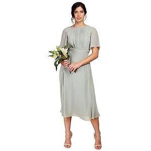 Little Mistress Waterily Cross Midi bruidsmeisjesjurk voor dames, Waterlelie, 36