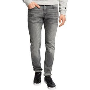 ESPRIT Heren slim jeans 5 pocket, zwart (black dark wash 911), 32W x 32L
