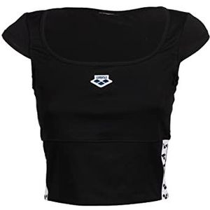 ARENA Dames Icons BH Top Solid, zwart-wit-zwart, XS