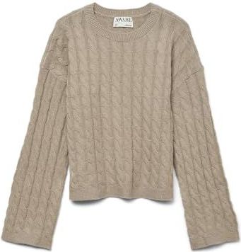 Awlorella - Gebreide Pullover - O-hals - Lange Mouwen - Regular Fit