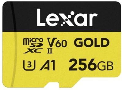 Lexar - GOLD - Micro SD-kaart - 256 GB - UHS-II - V60 - Leesbaar tot 280 MB/s