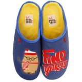 Hot Potatoes - Falsburg - Herenslipper - Marineblauw - Gerecycled Polyester - Natuurlijk Rubber