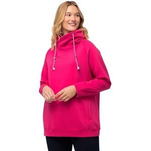 Ulla Popken Sweatshirt voor dames, Magentapink., 66-68 grote maten