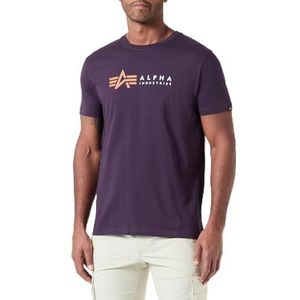 Alpha Industries Alpha Label T voor heren Plum M