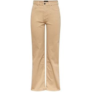 PIECES PCHOLLY HW Wide Jeans WPE NOOS BC Jeansbroek, White Pepper, 33/30