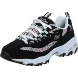 Skechers Women's D'Lites - Interlude Sneakers, Black/Multi/White/Silver, 8 M US
