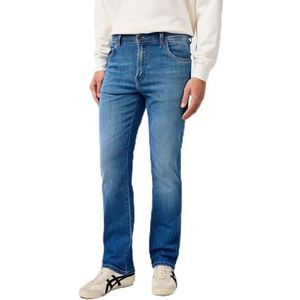 Wrangler - Texas - Spijkerbroek - Blauw - Rechte Pijp - Normale Pasvorm