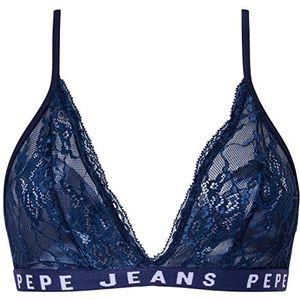 Pepe Jeans Vrouwen Allover C Lace BH, Navy, L, marineblauw, L