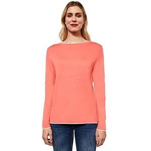 Street One Dames A301896 gebreide trui, Sunset Coral, 44, Sunset Coral, 44