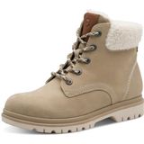 Tamaris - Veterlaarsjes - Cappuccino - Effen - Leer