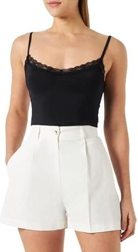 Pinko - Short Shorts - Korte Broeken - Wit - Linnen en Viscose