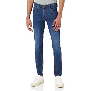 Lee Luke herenjeans broek denim blauw slim taps toelopende pasvorm mannen jeansbroek katoen stretch W30 - W38: Maat: W30 / L34: Kleurvariant:Dark