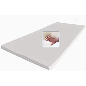 Supply24 gel/gelschuim matrastopper topper 200 x 200 cm hoogte 5 cm topper voor matras met afneembare katoenen overtrek