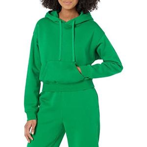 Amazon Essentials Dames crop hoodie sweatshirt (verkrijgbaar in grote maten), groen, XL