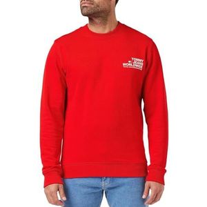 Tommy Jeans TJM Reg Entry Graphic Crew Sweatshirt voor heren, Diepe Crimson, 3XL