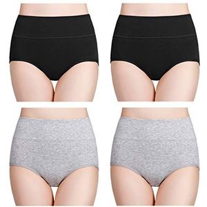 Wirarpa - Damesslip - Katoen - Hoge Taille - Multipack XL