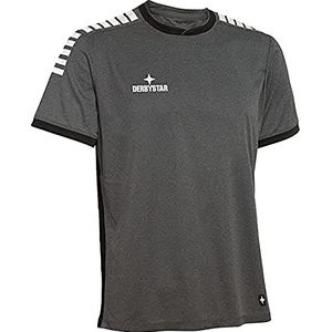 Derbystar Primo shirt voor heren, grijs/zwart, 3XL