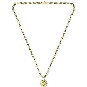 BOSS 1580549 - Roestvrijstalen Ketting - Met Gegraveerde Hanger