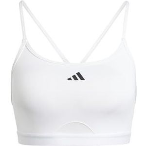 adidas Dames Aeroreact Training Light Support Sportbeha, XSAB Wit