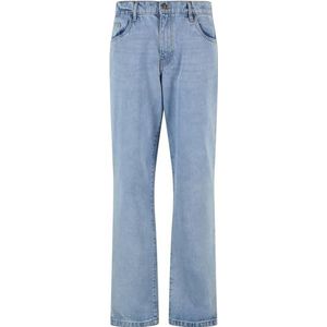 Urban Classics Heavy Ounce Jeans voor heren, rechte pasvorm, Nieuw Lichtblauw Washed, 30