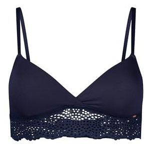 Skiny Dames Spacer BH Bamboo Lace, Cheeky Navy, 80C