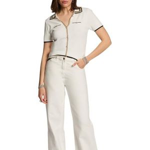 MORGAN trui, gebroken wit/goud, S