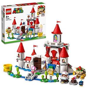 LEGO Super Mario Uitbreidingsset: Peach’ kasteel Bouwbare Game Speelgoed met Bowser, Ludwig, Toadette, Goomba en Bob-omb Personages Poppetjes, Cadeau voor Gamers, Jongens, Meisjes en Fans 71408