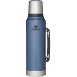 Stanley Classic Legendary Thermosfles 1L Hammertone Lake - Thermosfles houdt 24 Uur Warm of koud - Vaatwasserbestendig - Roestvrijstalen Thermoskan - Lekvrij - BPA-vrij