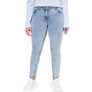 Ulla Popken Sarah jerseyjeans voor dames, smalle pijpen, comfortabele tailleband, lichtblauw, 32W / 32L
