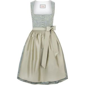 Bergfeuer Elodie midi-dirndl voor dames, groen (salie), 44