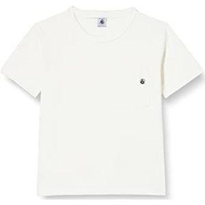 Petit Bateau T-shirt voor jongens, Wit, 5 Jaren