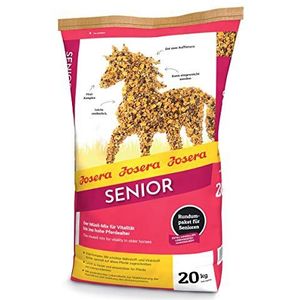 JOSERA Senior (1 x 20 kg) | premium paardenvoer met vital-complex | licht verteerbaar | goed voor het voeden | senior paardenvoer | 1 stuk