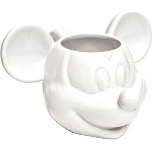 Joy Toy 62124 Disney Mickey Mouse 3D keramische mok wit 13,5 x 12 x 8,5 cm