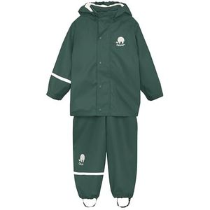 Celavi Baby-jongens Basic Rainwear Set-Solid Pu regenjas, groen, 70 cm
