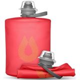 Hydrapak Unisex volwassenen Stow, inklapbare drinkfles zonder BPA en PVC, 500 ml fles, Redwood Red