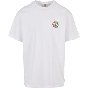 Urban Classics Organic Cloudy Tee T-shirt voor heren, wit, 4XL