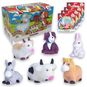 Sbabam Funny Box Jelly Planet Boerderijvrienden, dierspeelgoed voor kinderen, zacht en geurend, 4 stuks, speelgoed voor kinderen van de krantenkiosk - boerderijdieren voor kinderen, ideaal als