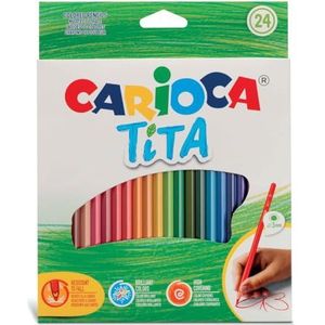 Kredki olówkowe Carioca Tita 24 kolory