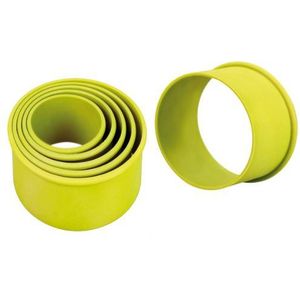 ibili Gebak Ring Set, Silicone, Groen, 10 x 4.5 x 10 cm